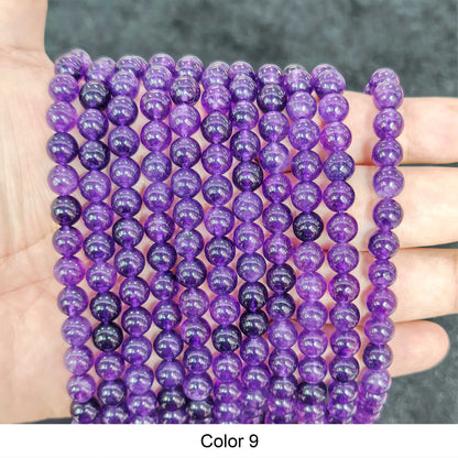 #3 Round Smooth Beads Crystal/Quartz/Jasper/Agate