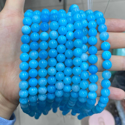 Color Jade Beads Round Smooth/Faceted Beads 6mm/8mm/10mm