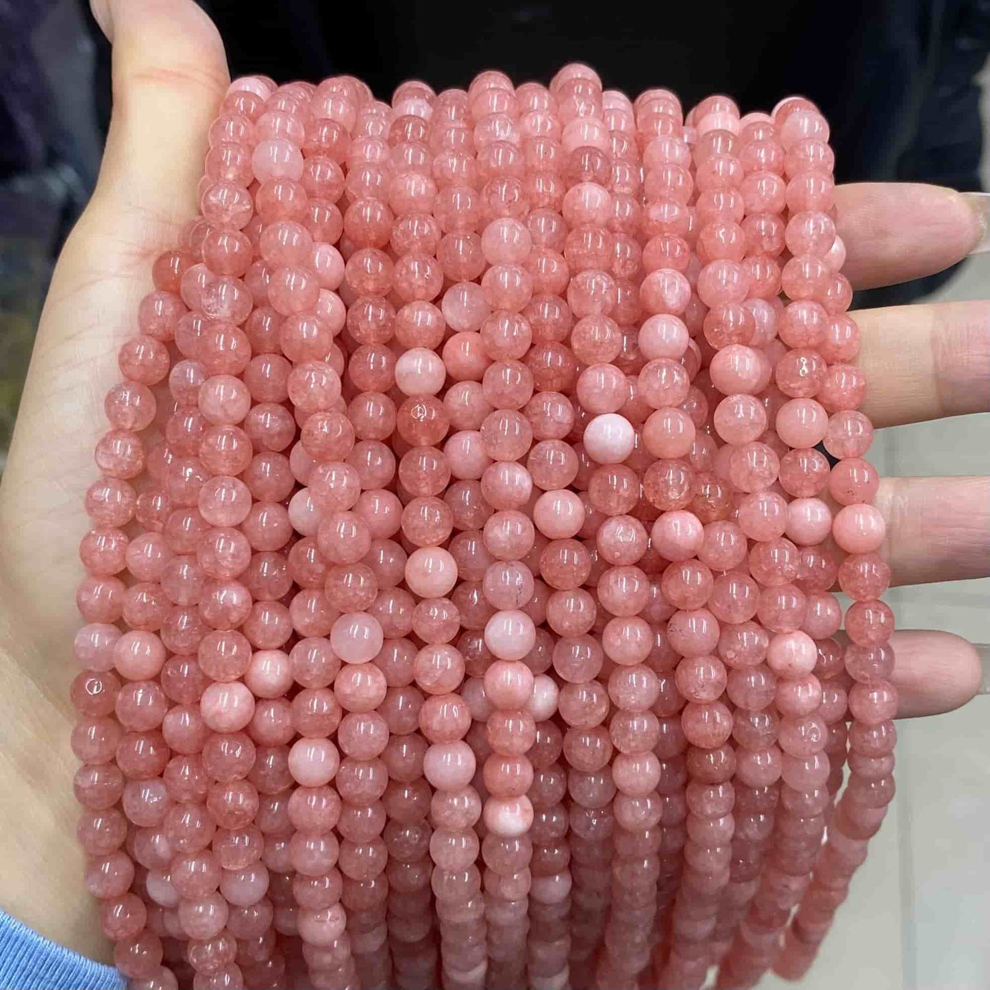 $1.99-8mm Color Jade Beads Round Smooth/Faceted Beads