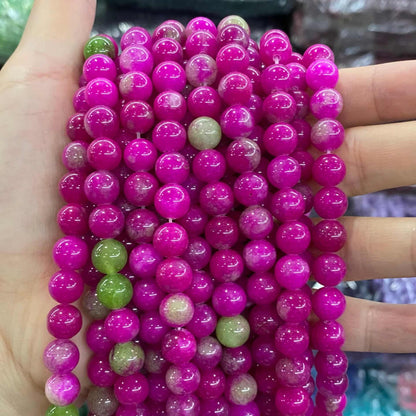 Color Jade Beads Round Smooth/Faceted Beads 6mm/8mm/10mm