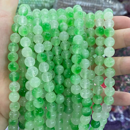 Color Jade Beads Round Smooth/Faceted Beads 6mm/8mm/10mm