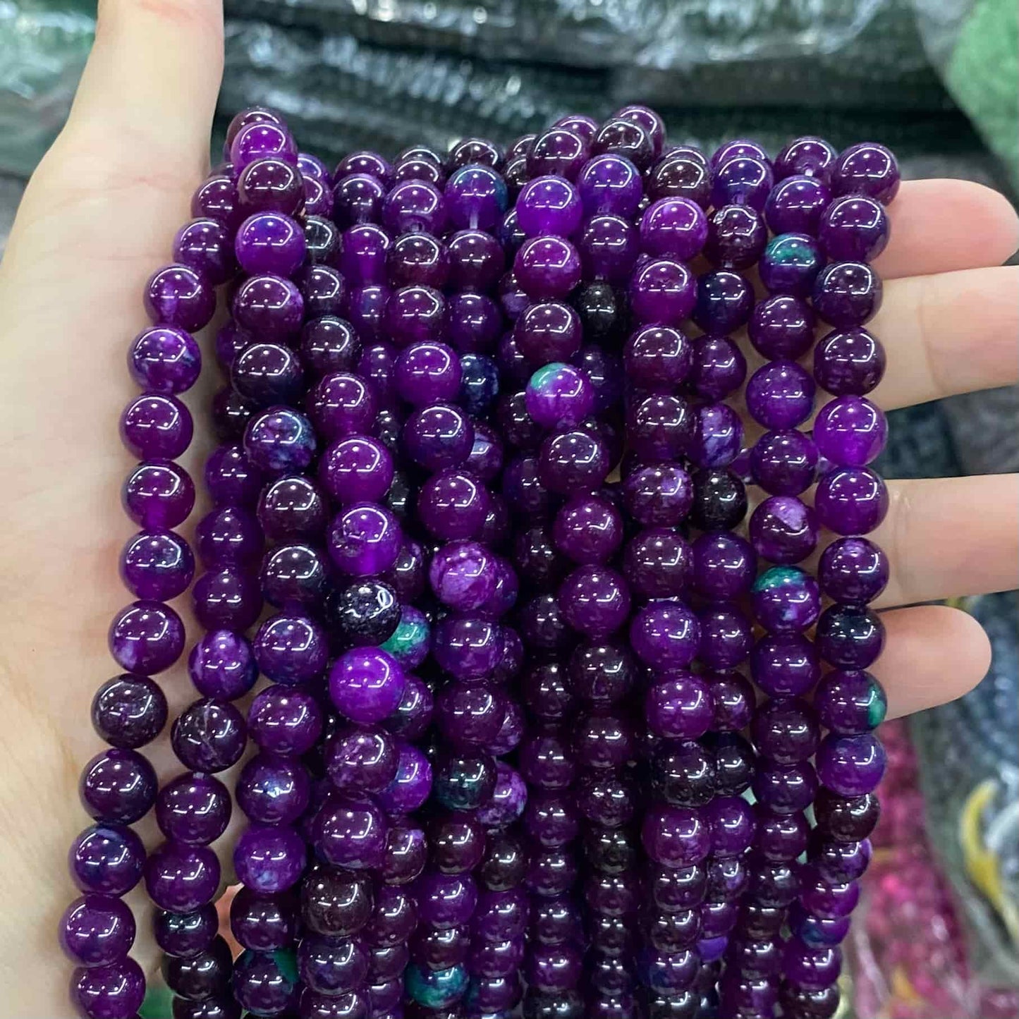 $1.99-8mm Color Jade Beads Round Smooth/Faceted Beads