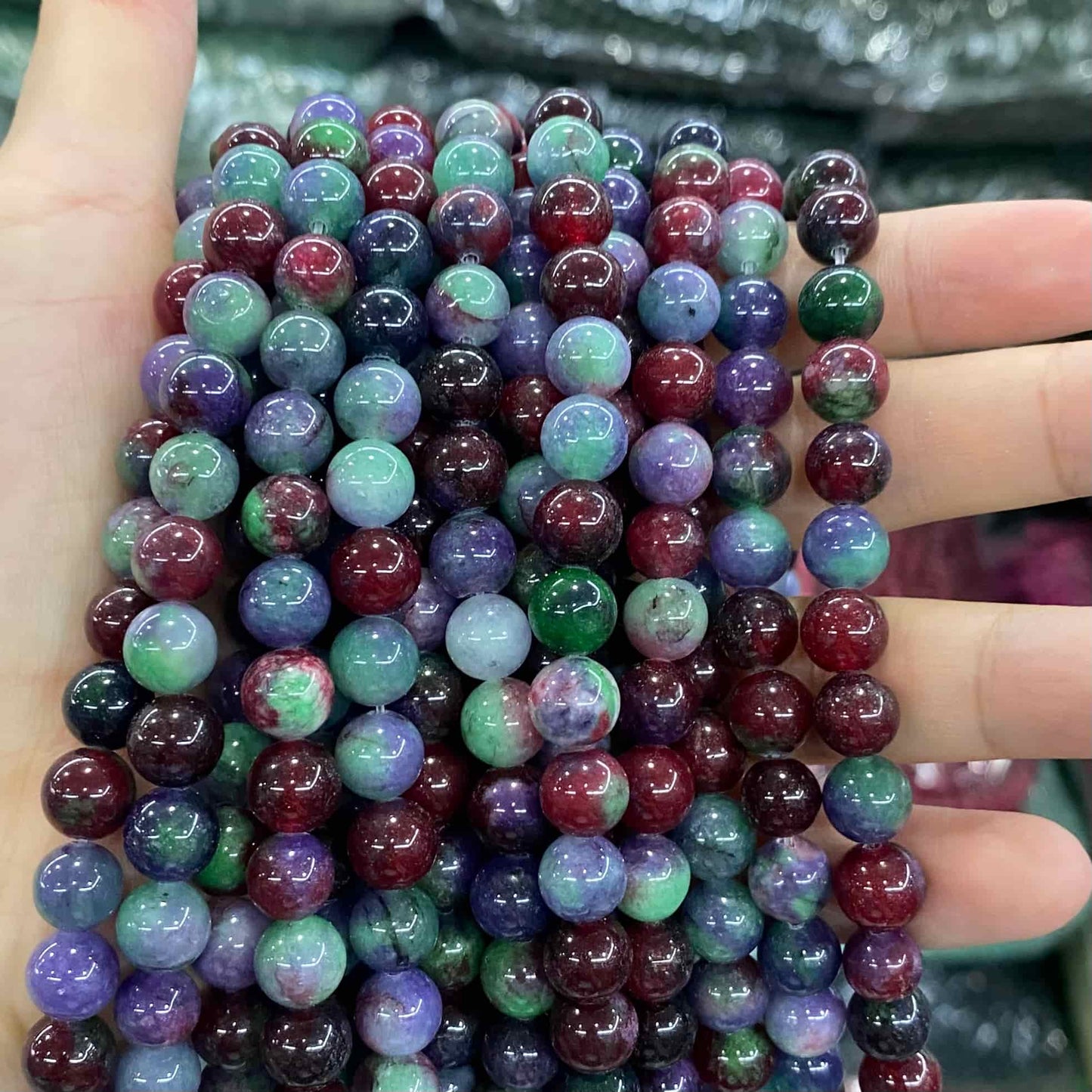 Color Jade Beads Round Smooth/Faceted Beads 6mm/8mm/10mm