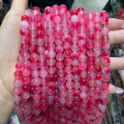 Color Jade Beads Round Smooth/Faceted Beads 6mm/8mm/10mm