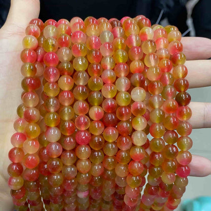Color Jade Beads Round Smooth/Faceted Beads 6mm/8mm/10mm