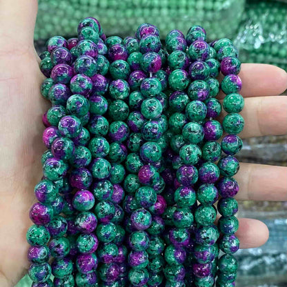 Color Jade Beads Round Smooth/Faceted Beads 6mm/8mm/10mm