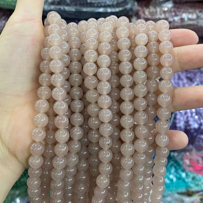 $1.99-8mm Color Jade Beads Round Smooth/Faceted Beads