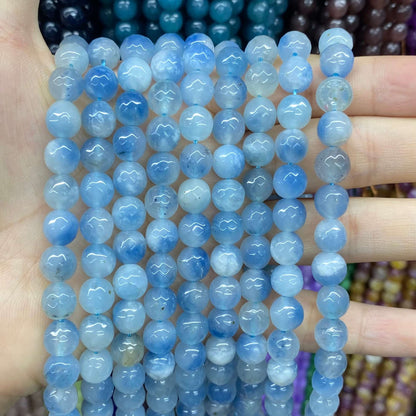 $1.99-8mm Color Jade Beads Round Smooth/Faceted Beads