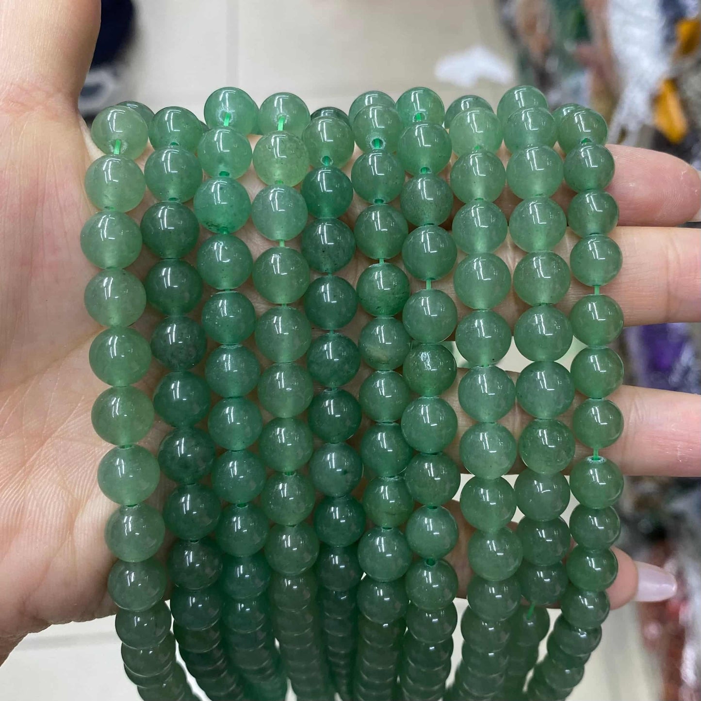 Round Smooth Beads Crystal/Quartz/Jasper/Agate 4mm 6mm 8mm 10mm