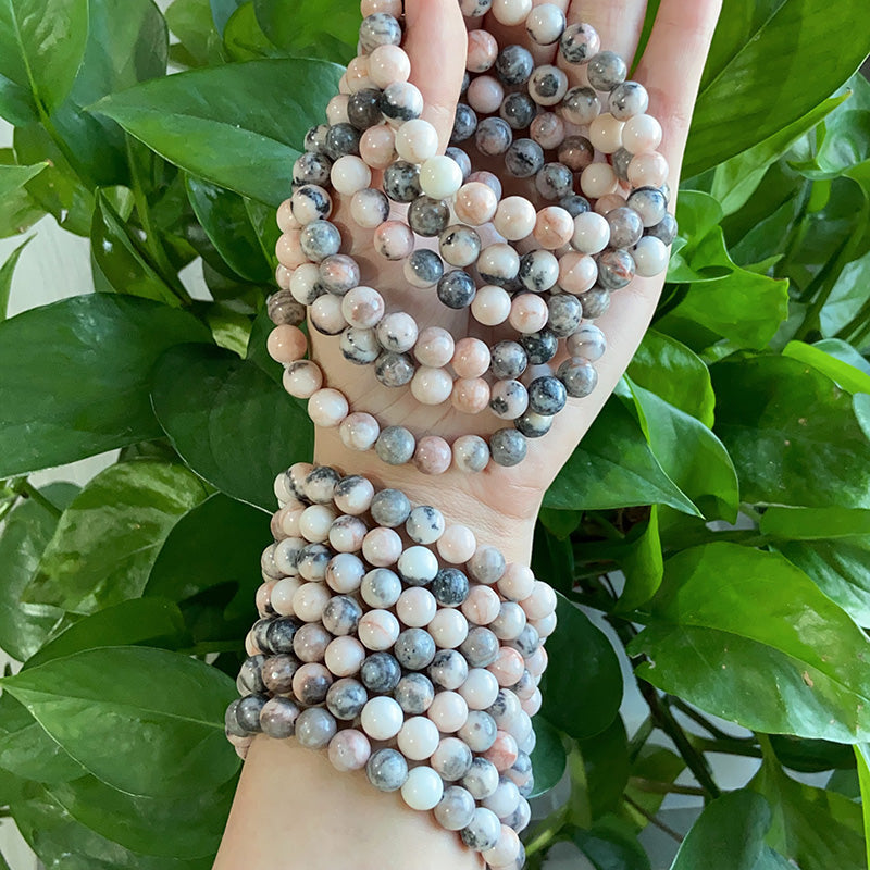 Pink Zebra Jasper Bracelet $9.99/4PCS