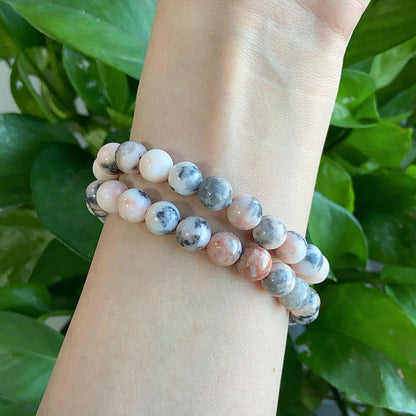Pink Zebra Jasper Bracelet $9.99/4PCS