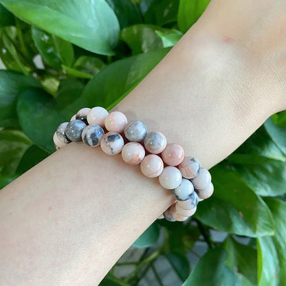 Pink Zebra Jasper Bracelet $9.99/4PCS