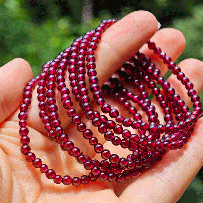 Wholesale Small Garnet Crystal Bracelet